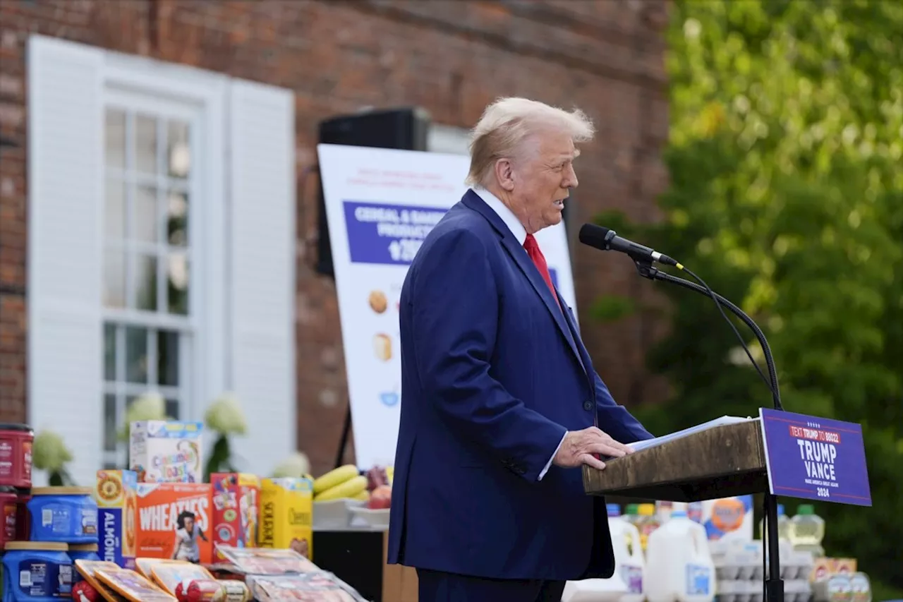 Trump hits Harris on inflation and economics in remarks at his New Jersey golf club