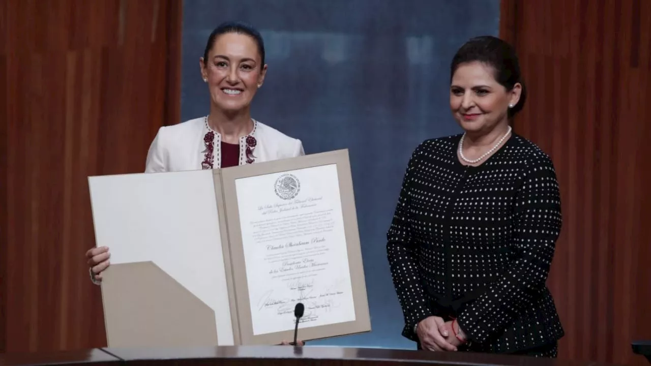 Primera vez en 200 años que México tiene una mujer presidenta: Sheinbaum al recibir su constancia