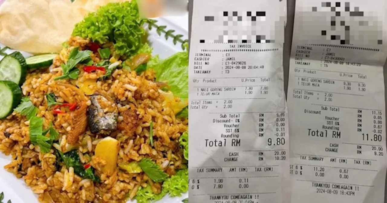 Tular Harga Nasi Goreng Naik RM1.50 Selepas Sehari, KPDN Siasat Pihak Restoran