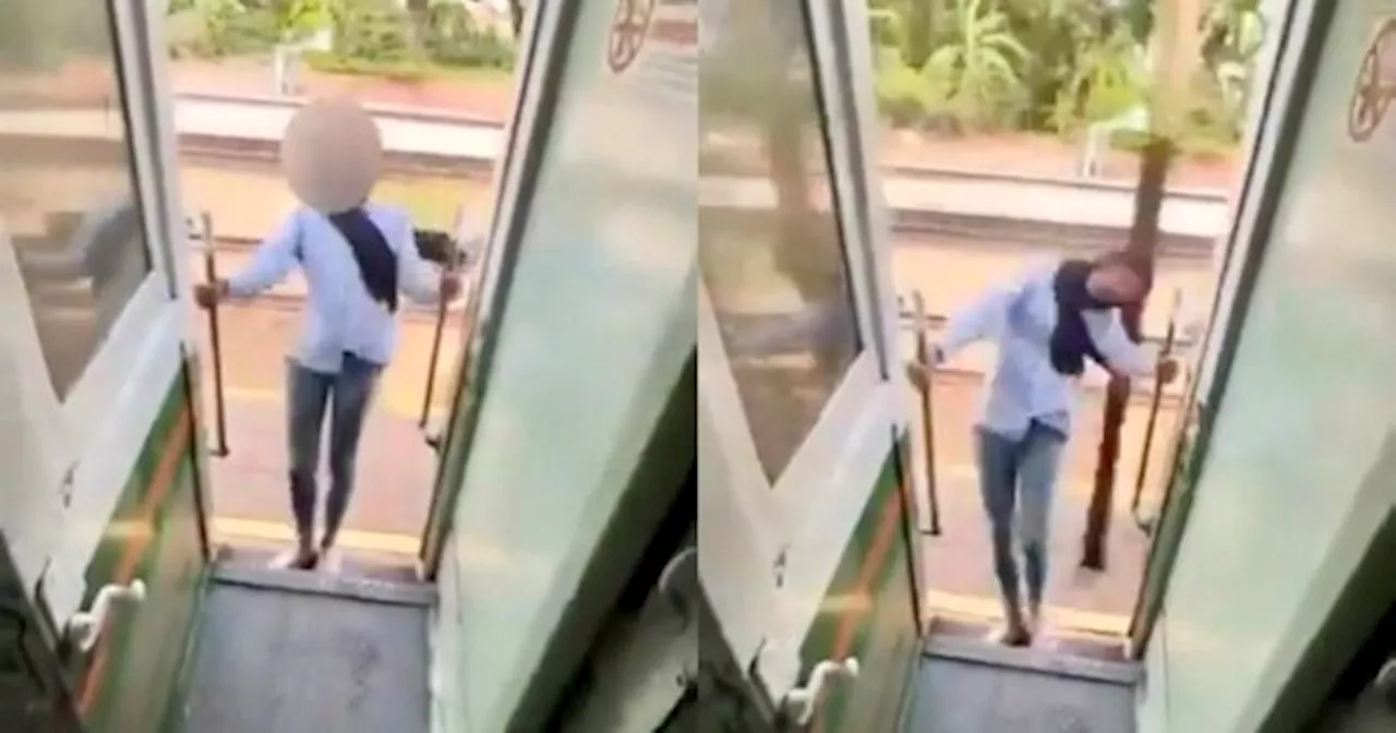 Tular Video Wanita Terhantuk Tiang Semasa Kereta Api Bergerak Di Thailand, Ngeri!