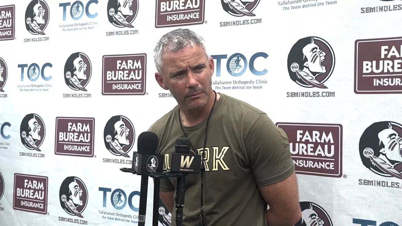 FSU Football's Mike Norvell Pleased With Response From Wide Receiver Room