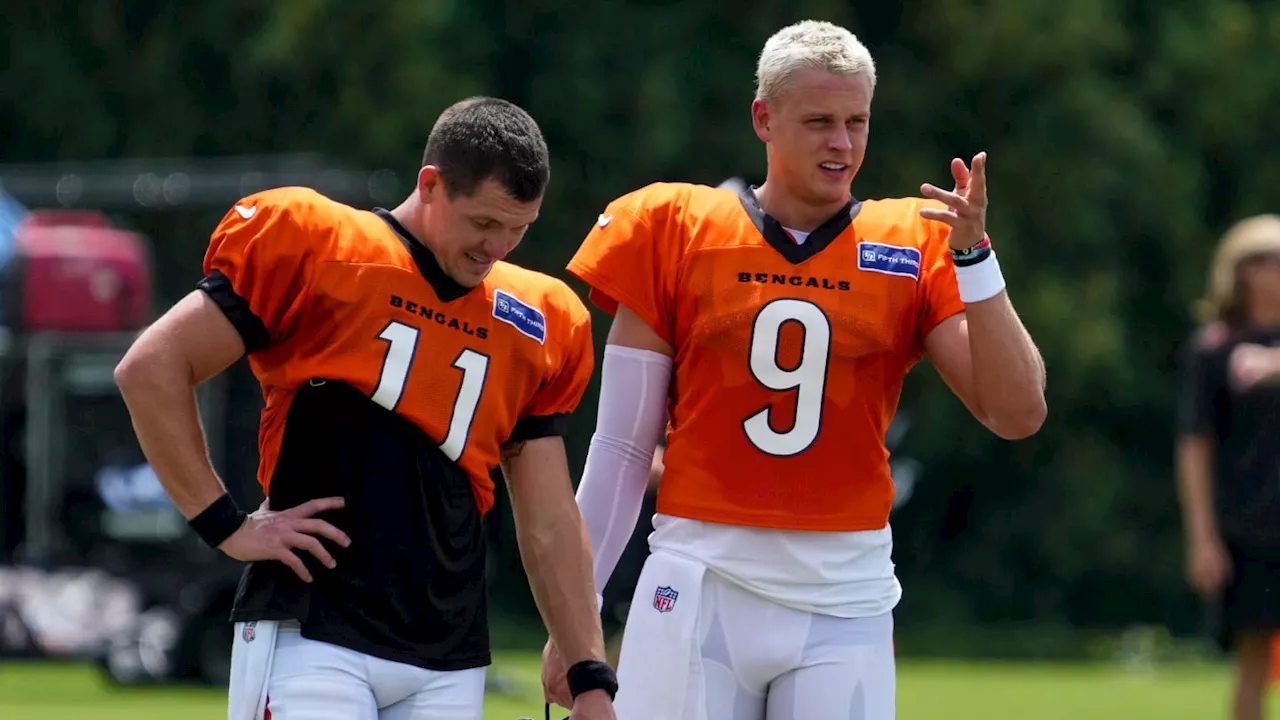 Look: Joe Burrow Arrives for Cincinnati Bengals' Joint Practice With Chicago Bears