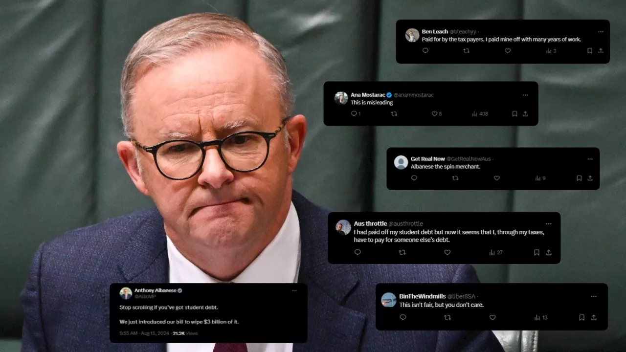 PM receives frosty reception online over ‘misleading’ posts bragging of wiping $3b of student debt