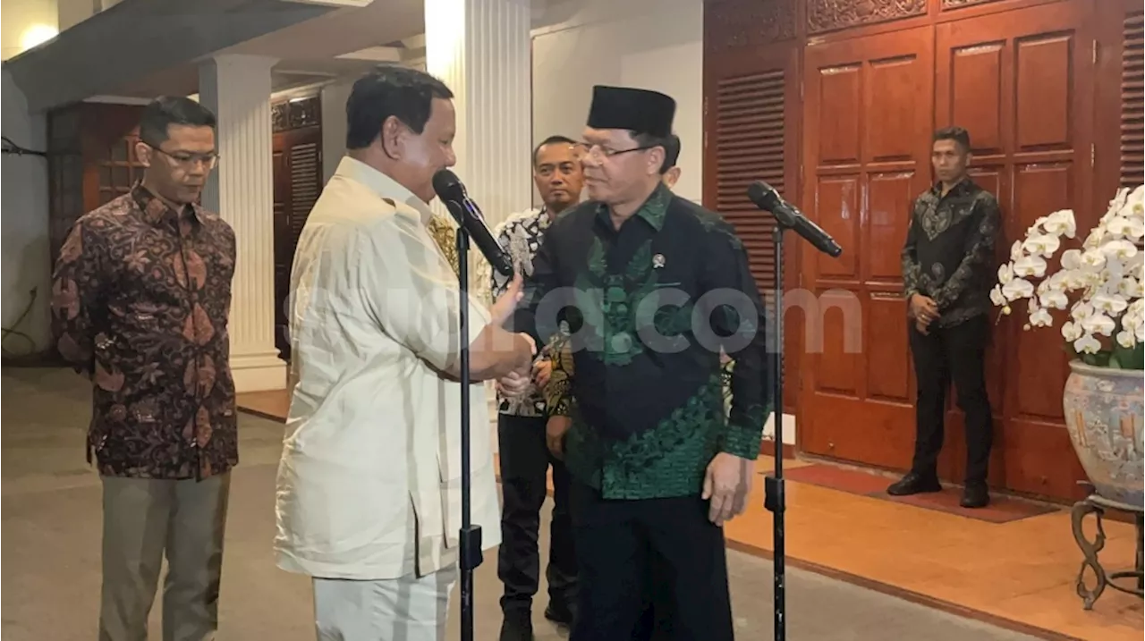 Usai NasDem, Mardiono Temui Prabowo Pastikan PPP Gabung Pemerintahan