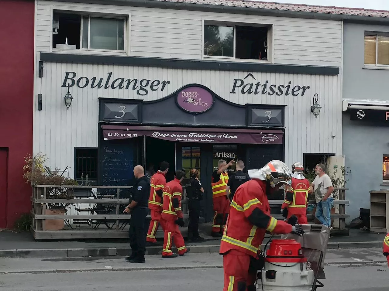 Biarritz : une boulangerie touchée par un incendie dans le quartier de la Négresse