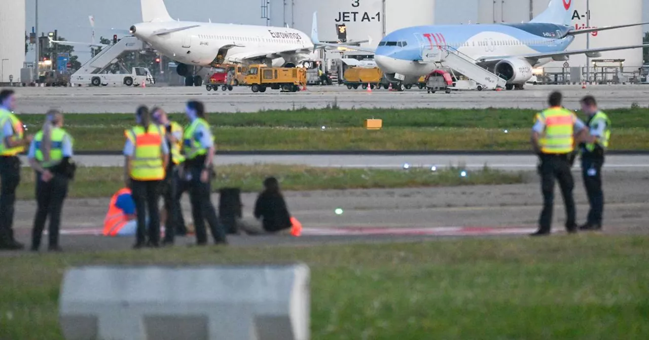 Klimaaktivisten auf Airports: Störungen im Flugbetrieb