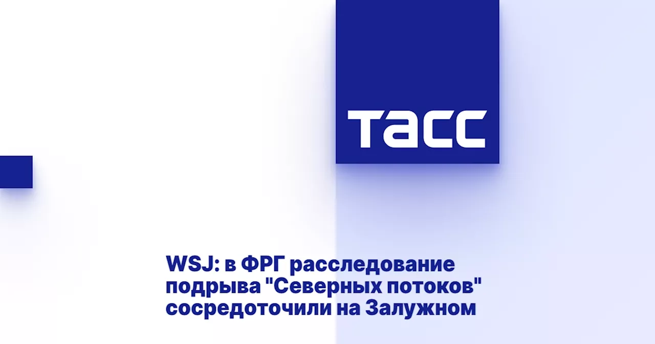 WSJ: в ФРГ расследование подрыва 'Северных потоков' сосредоточили на Залужном