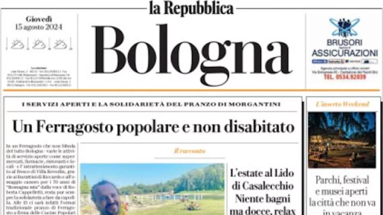 Repubblica (ed. Bologna) apre con Tare: 'Favola Bologna, ora piedi per terra'