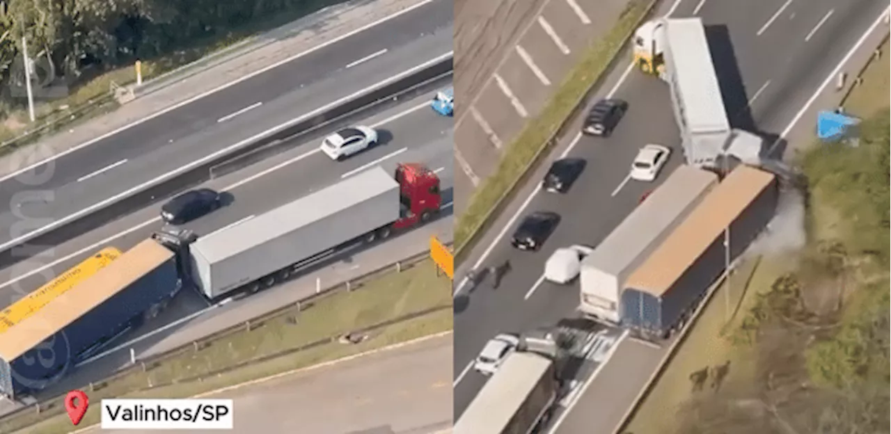 Perseguição em rodovia termina com colisão e morte de suspeito em SP; veja