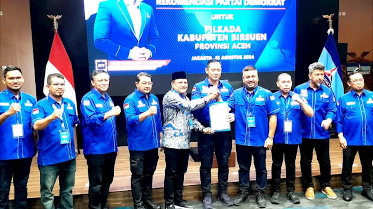 AHY Serahkan Surat Rekomendasi 52 Paslon Kepala Daerah di Pilkada 2024, Ini Daftarnya