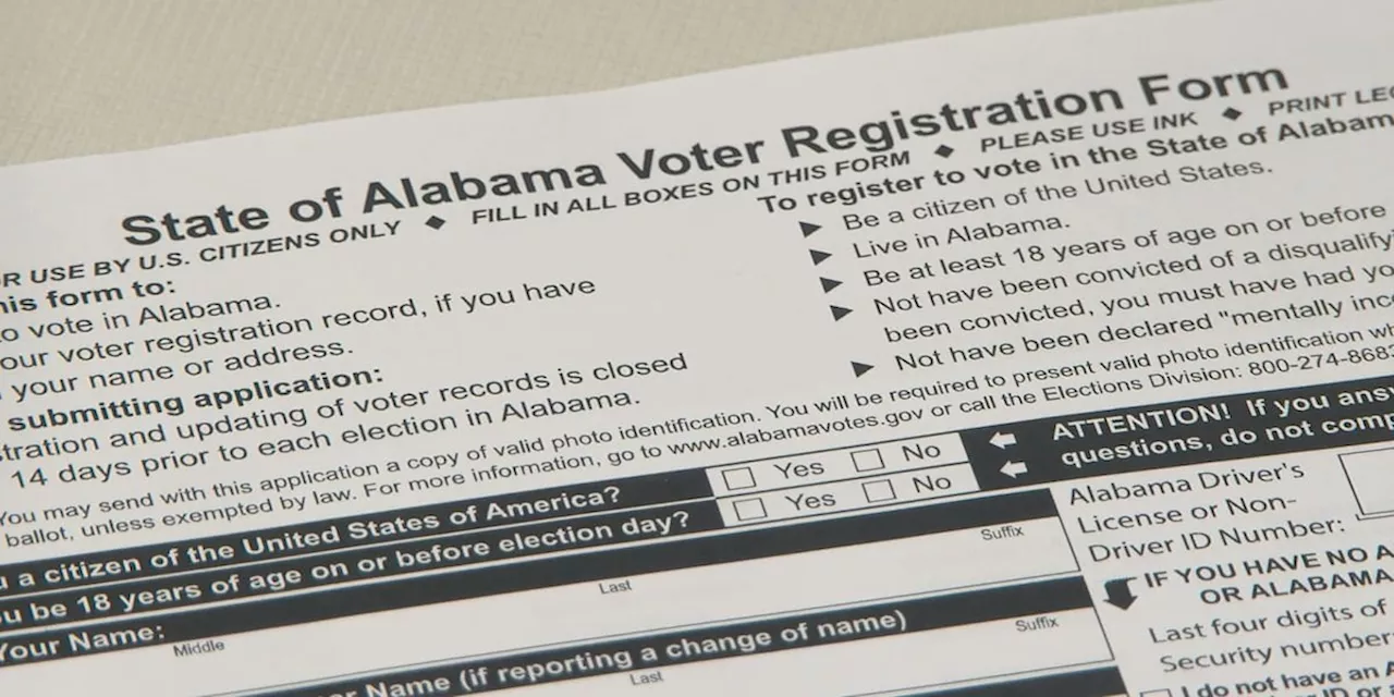 Alabama Secretary of State noticing uptick in voter registrations