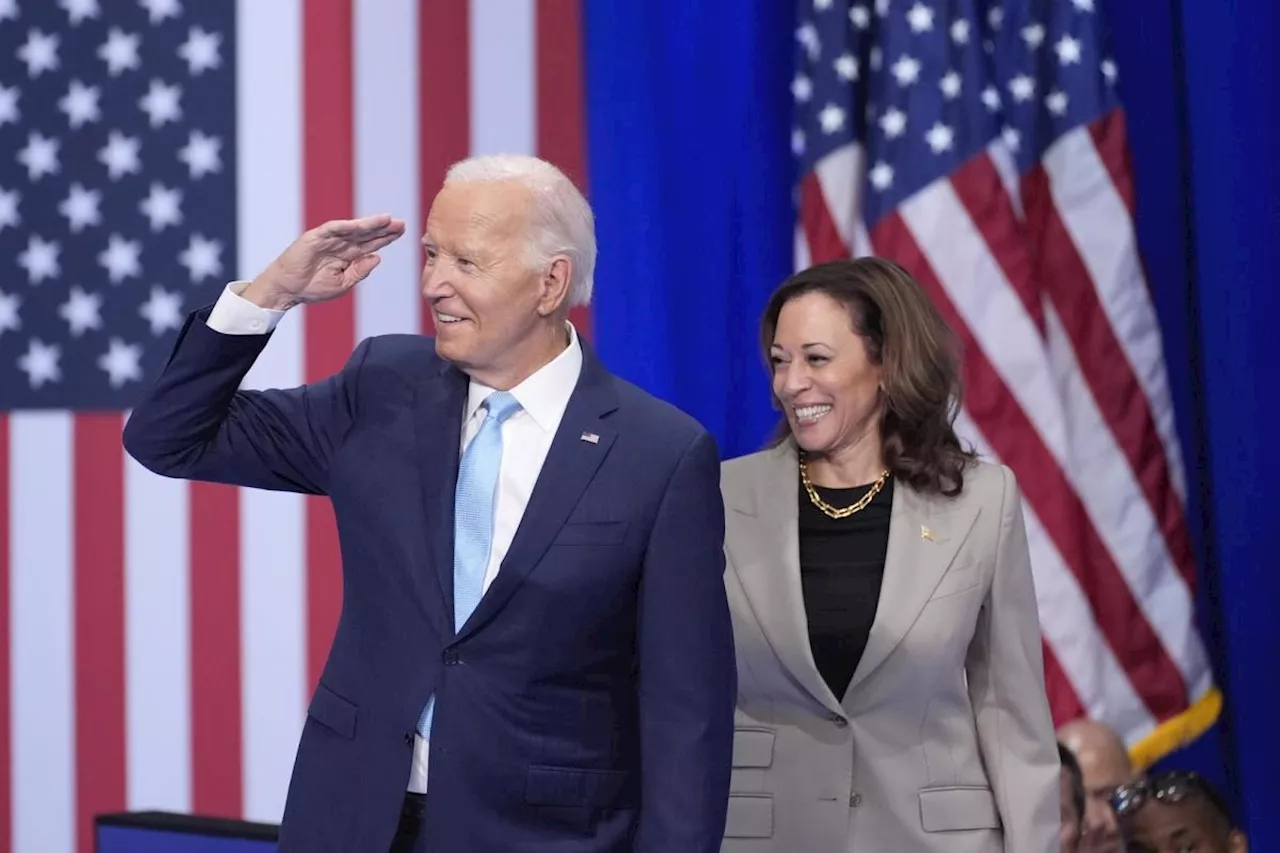 Biden and Harris make first appearance since he exited the 2024 race and endorsed her