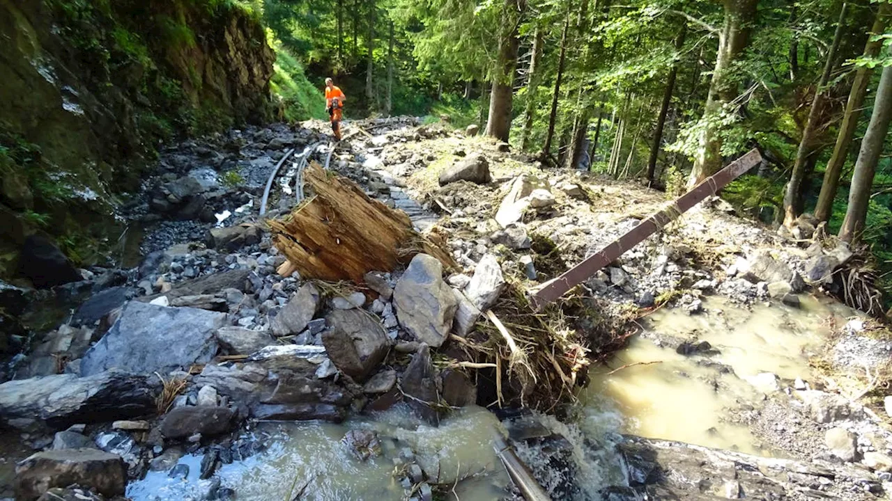 Unwetter zwingt Brienz Rothorn Bahn zur Saisonpause