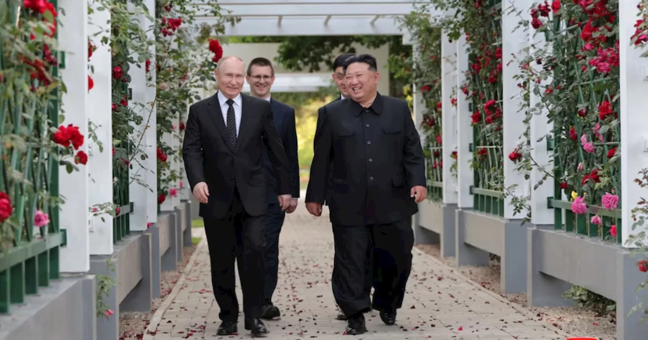 Kim Jong-un and Putin vow deeper ties on Korean liberation day