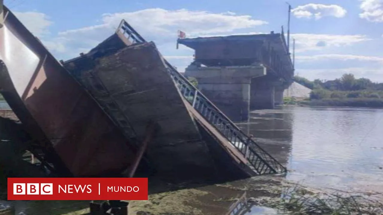 Ucrania I Las fuerzas de Ucrania destruyen un puente clave en su incursión en Rusia