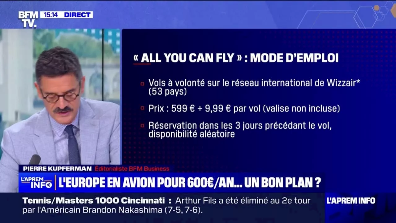 La compagnie aérienne Wizzair lance une offre de vols à volonté à 600 euros par an