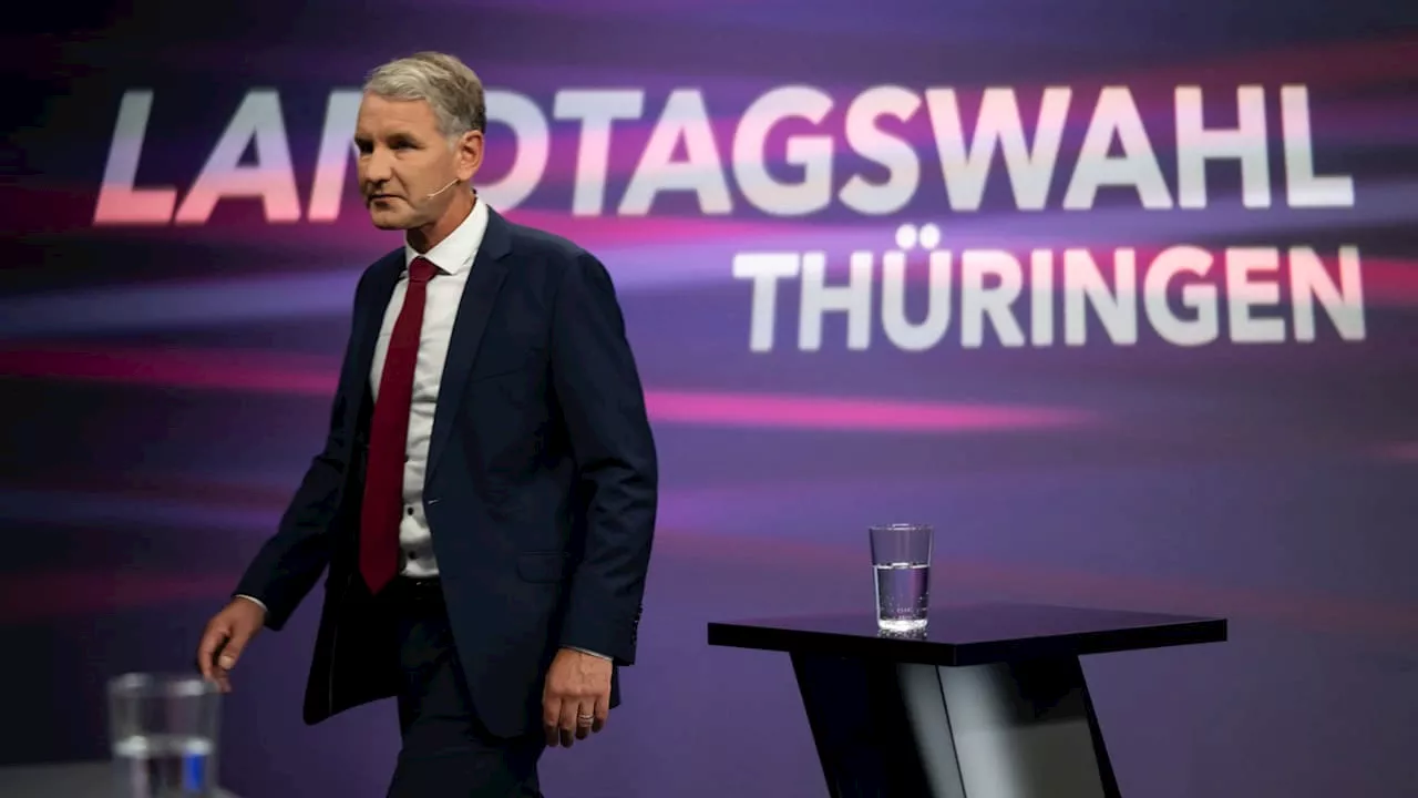 Krawall-TV-Duell in Thüringen: Eine Partei will mit AfD-Höcke zusammenarbeiten