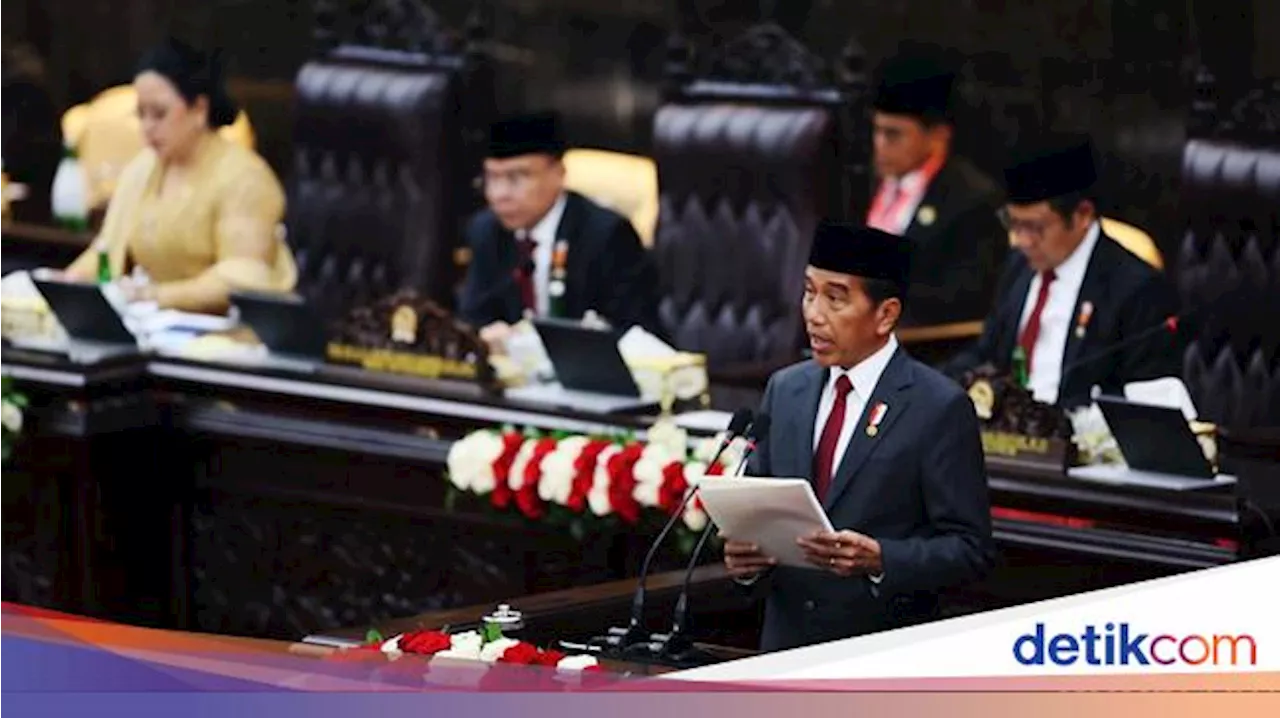 Momen Jokowi Sampaikan RUU APBN 2025 di Sidang Paripurna DPR