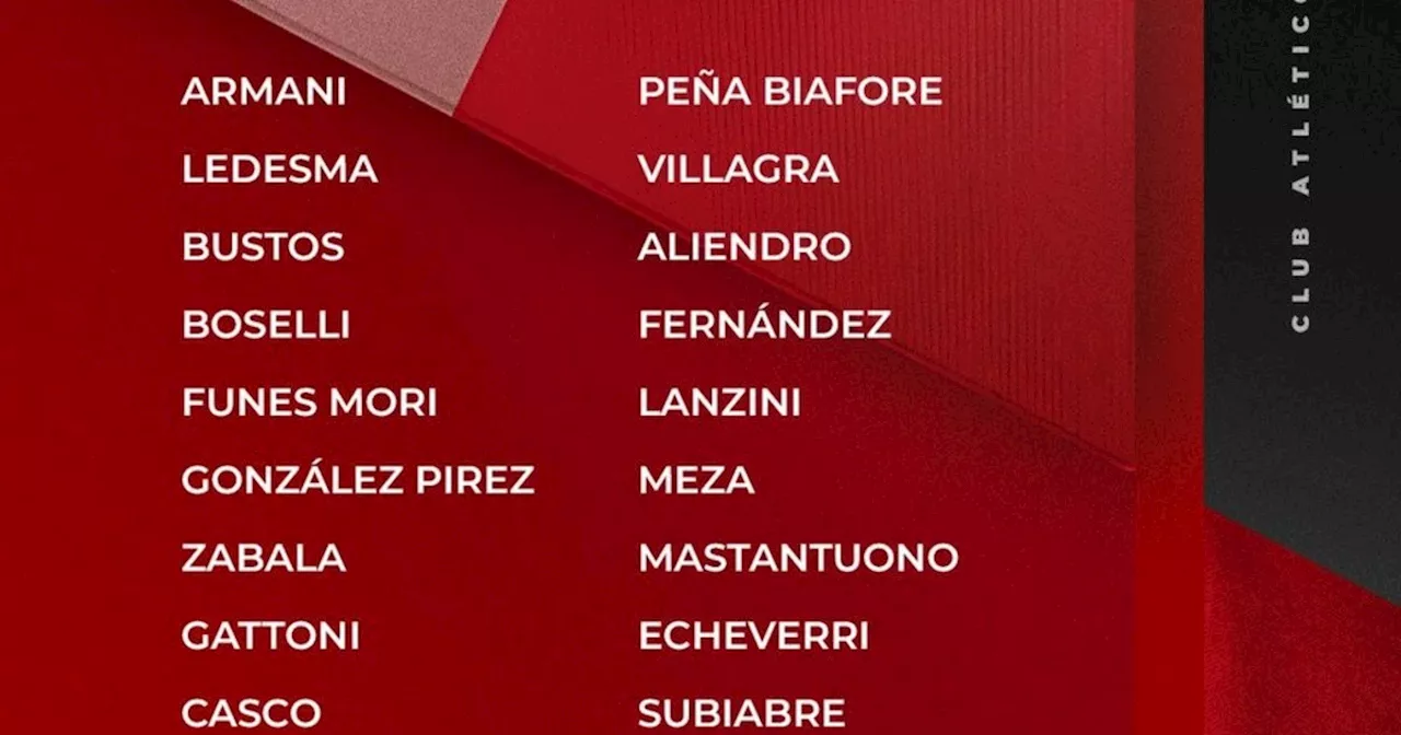 La lista de River para visitar a Gimnasia, con pilares que descansan y Meza como novedad