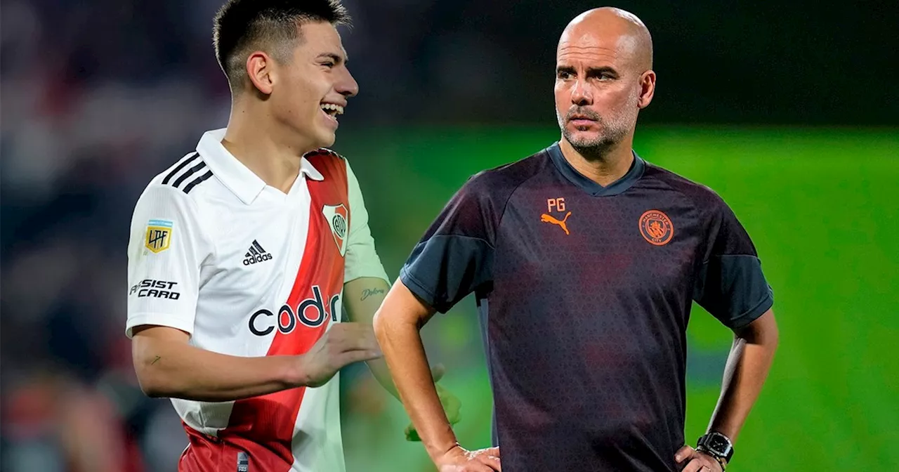 Por qué Guardiola habló de Echeverri y la buena noticia que le dio a River