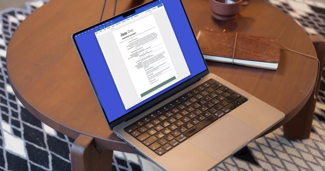 How to make a resume in Microsoft Word