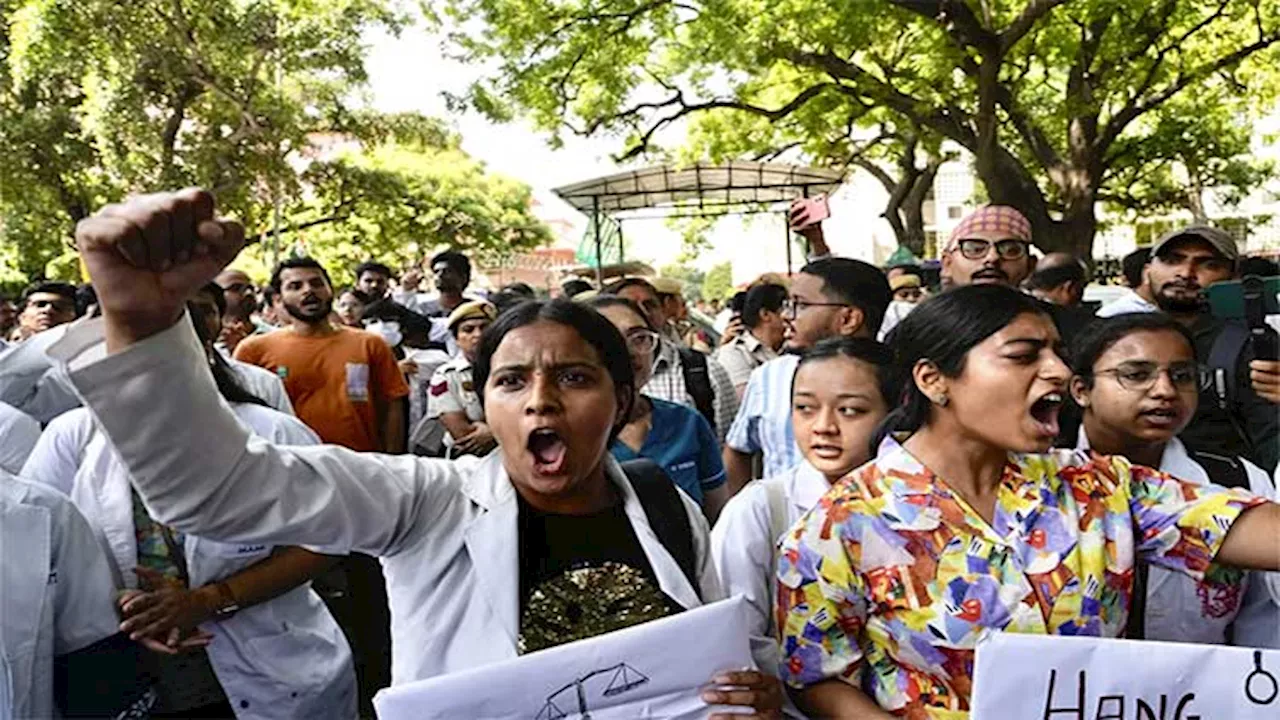 Protests grow in India over the rape and killing of a doctor at a state-run hospital