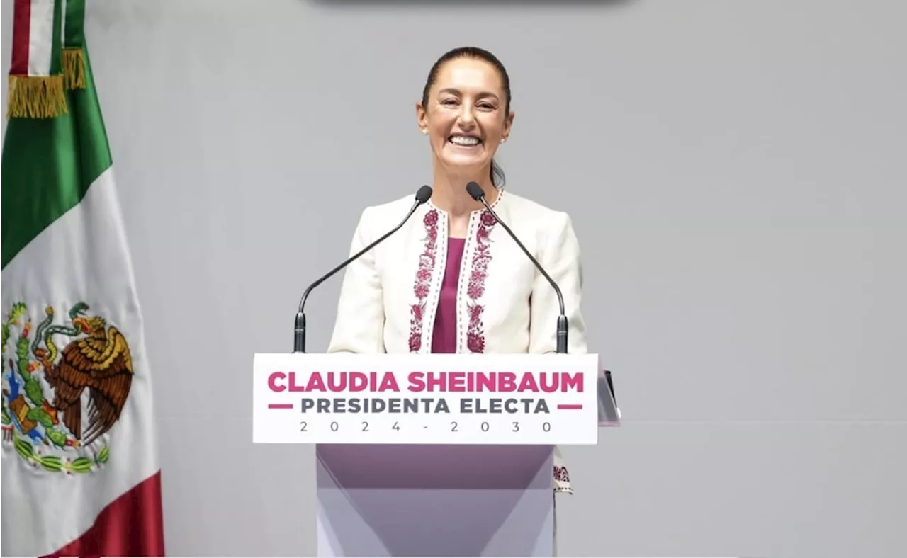 Morenistas, priistas y organismos felicitan a Claudia Sheinbaum tras recibir constancia de presidenta electa