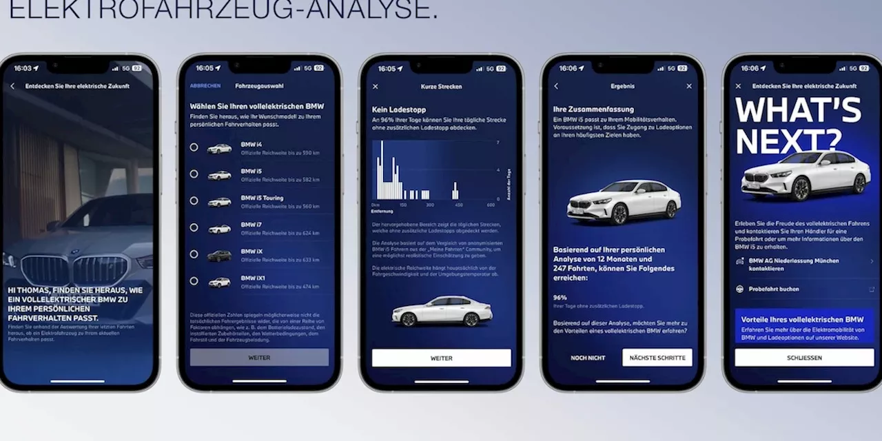 Per App: BMW rät Verbrenner-Kunden zu Elektro-Alternativen