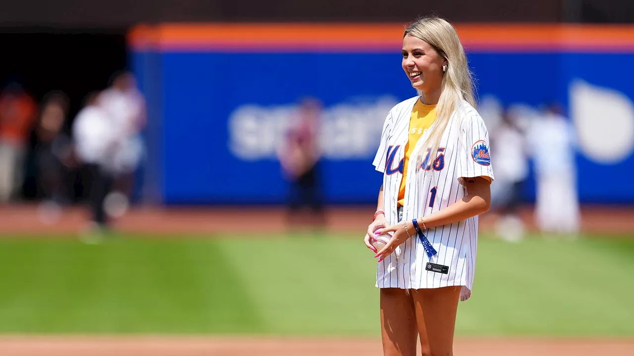 'Hawk Tuah Girl' responds after drawing fierce reaction from Mets fans after throwing first pitch