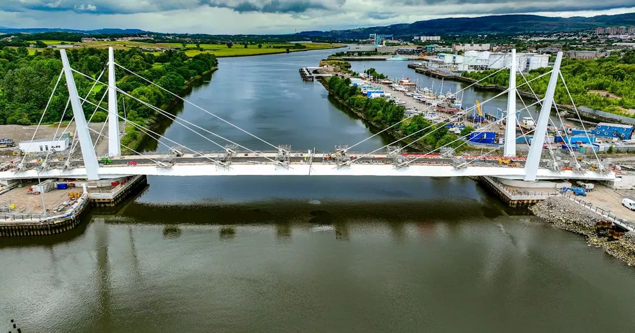 New Renfrew Bridge across River Clyde successfully completes first test ahead of opening