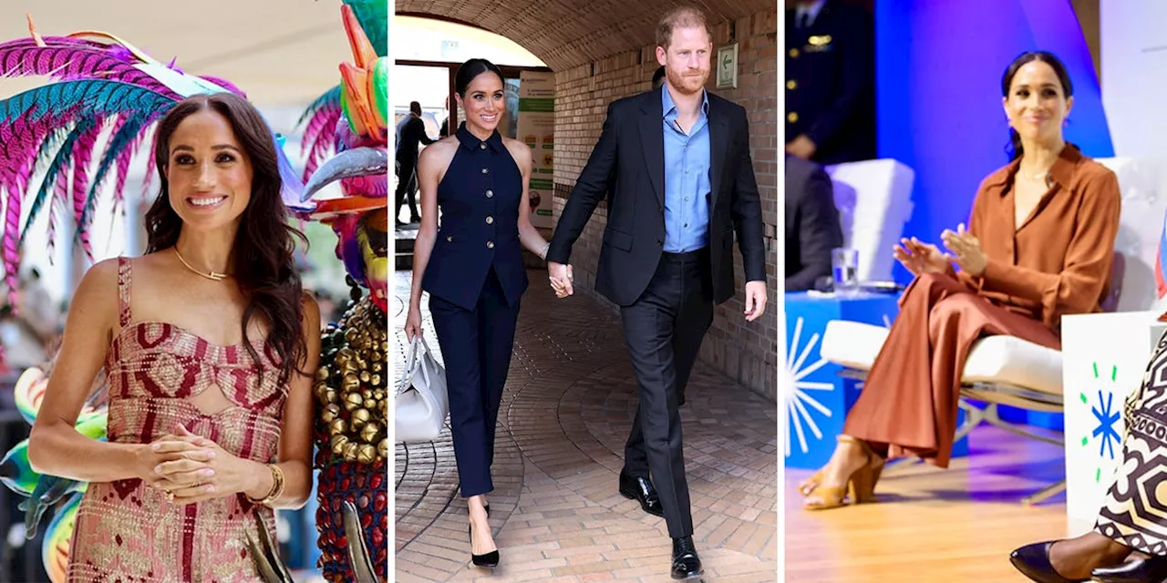 Shop All of Duchess Meghan’s Fabulous Looks From Her First Day in Colombia