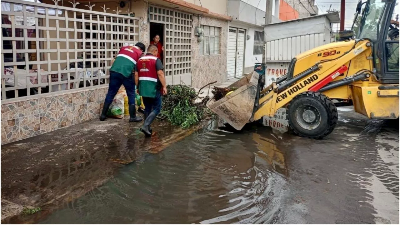 Fuertes lluvias azotan a Neza y provocan inundaciones: estas son las colonias afectadas