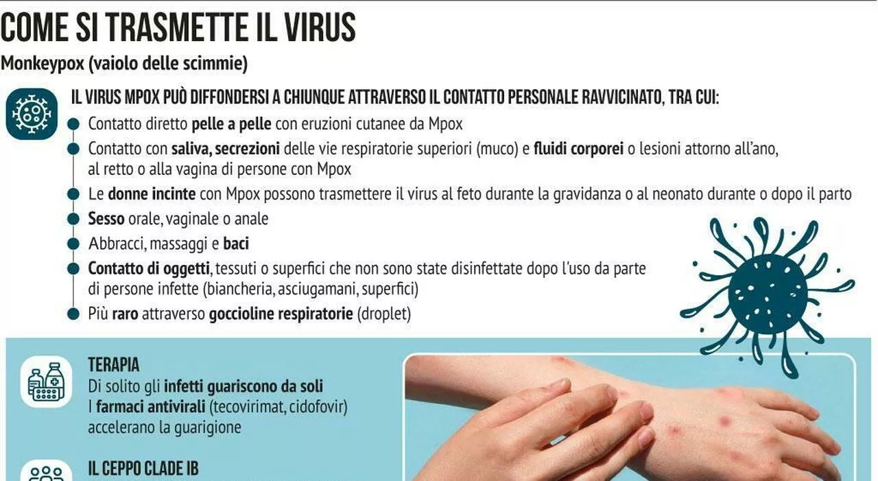 Vaiolo delle scimmie, cos’è il virus mpox: mutazioni e come si diffonde. E la protezione dei vaccini