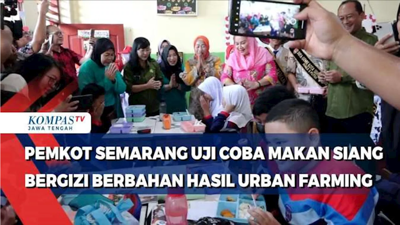 Pemkot Semarang Uji Coba Makan Siang Bergizi Berbahan Hasil Urban Farming