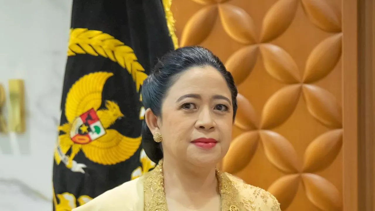 Sidang Tahunan MPR 2024, Puan Maharani Kenakan Baju Kebaya Kutu Baru Berwarna Emas