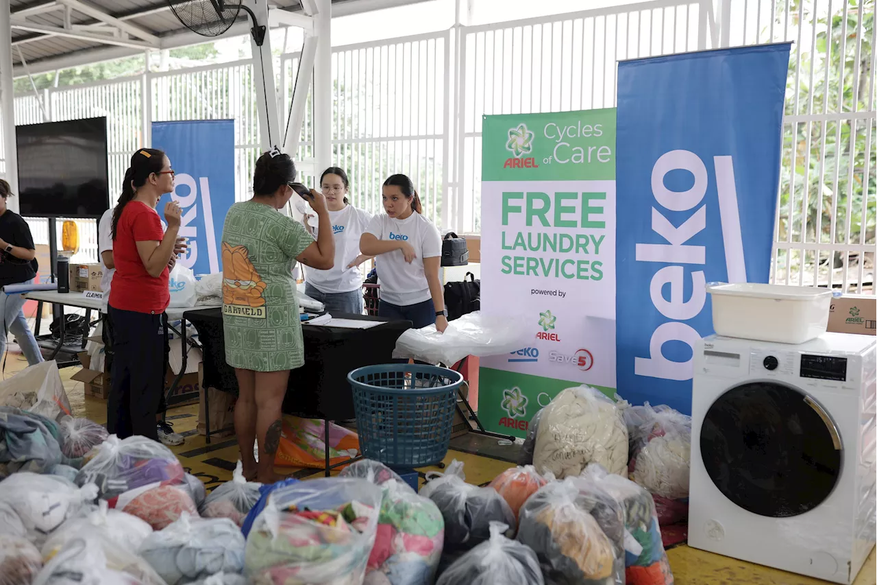 Laundry detergent brand aids 13,000 families recover after Super Typhoon Carina with free wash services