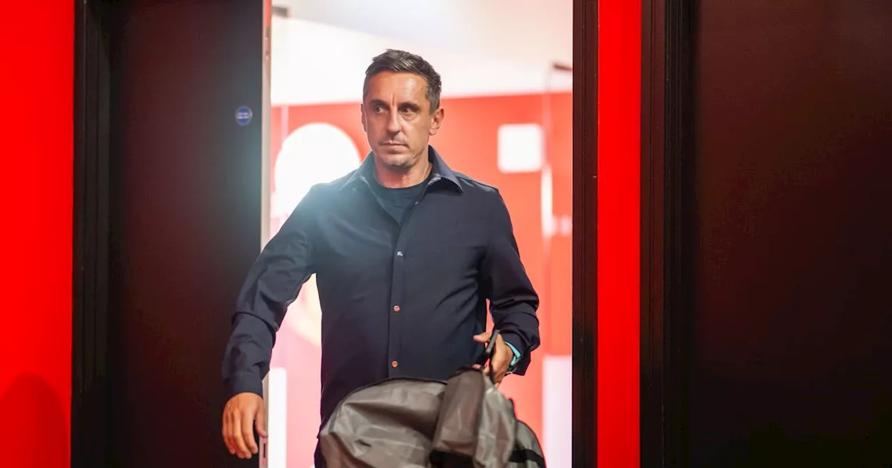 Gary Neville starts new job during Man United's Premier League opener vs Fulham