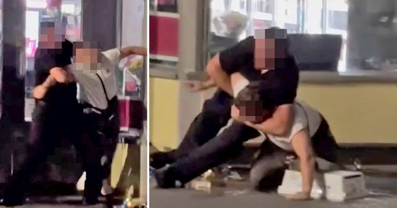 Morrisons thief gets tackled to the ground by security guard in Devon