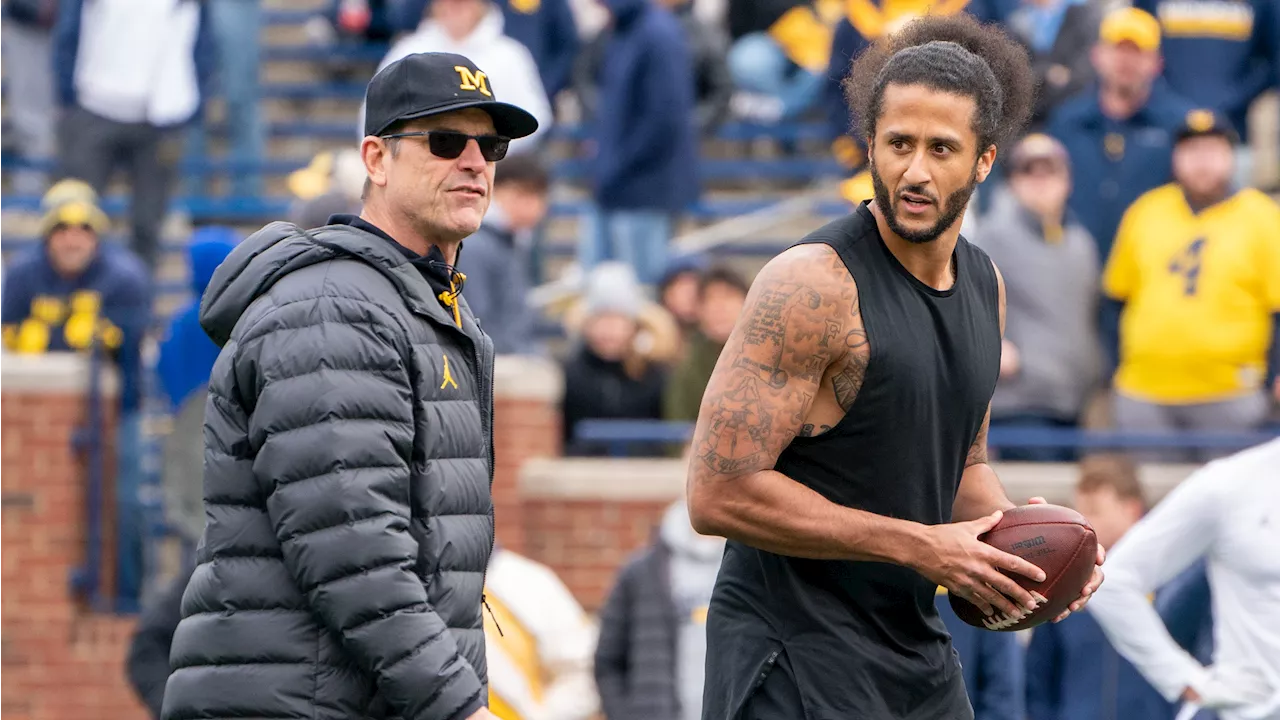 Jim Harbaugh says Colin Kaepernick won't join Chargers for 2024 season