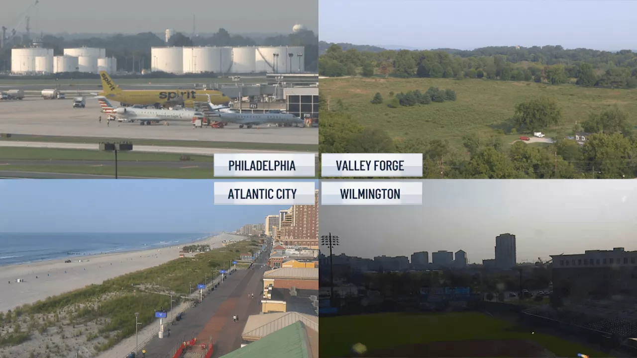 Canadian wildfires bring another day of haze to Philly skies