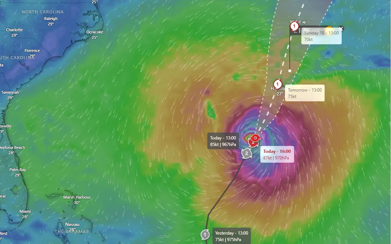 Bermuda Battens Hatches as Hurricane Ernesto Barrels In: Track Storm