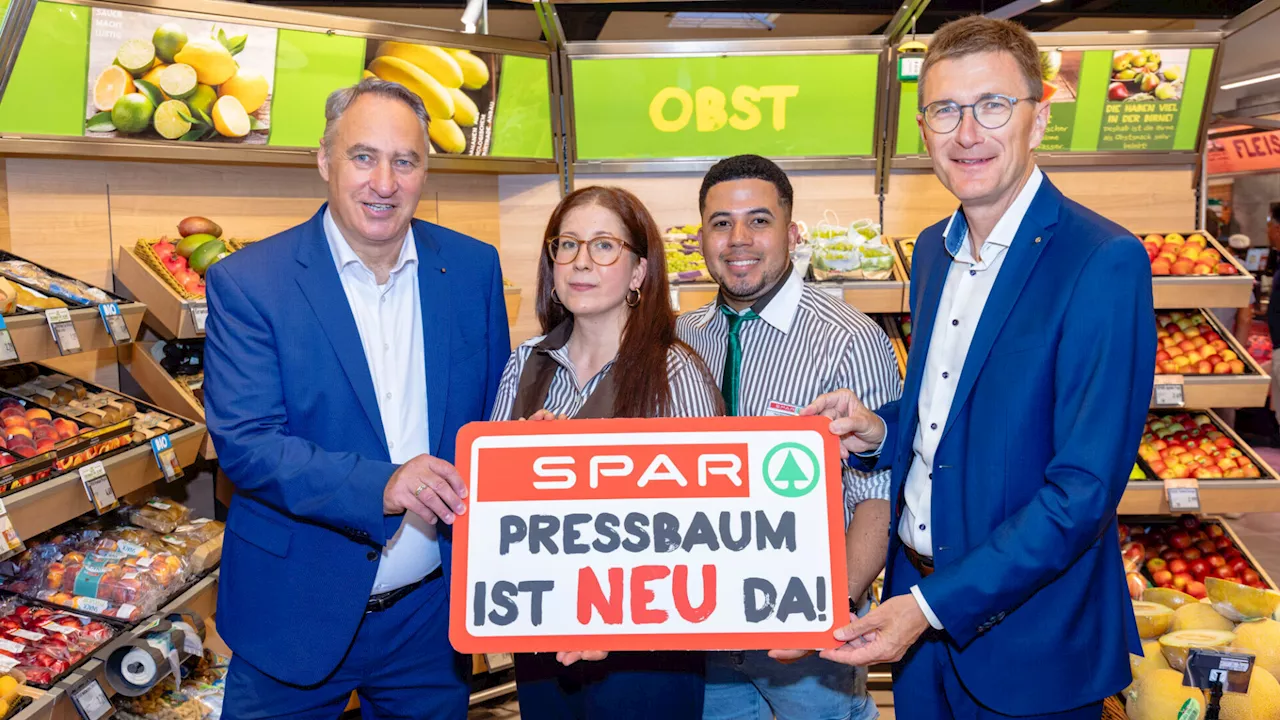 Pressbaum feiert Eröffnung des neuen Spar-Markts