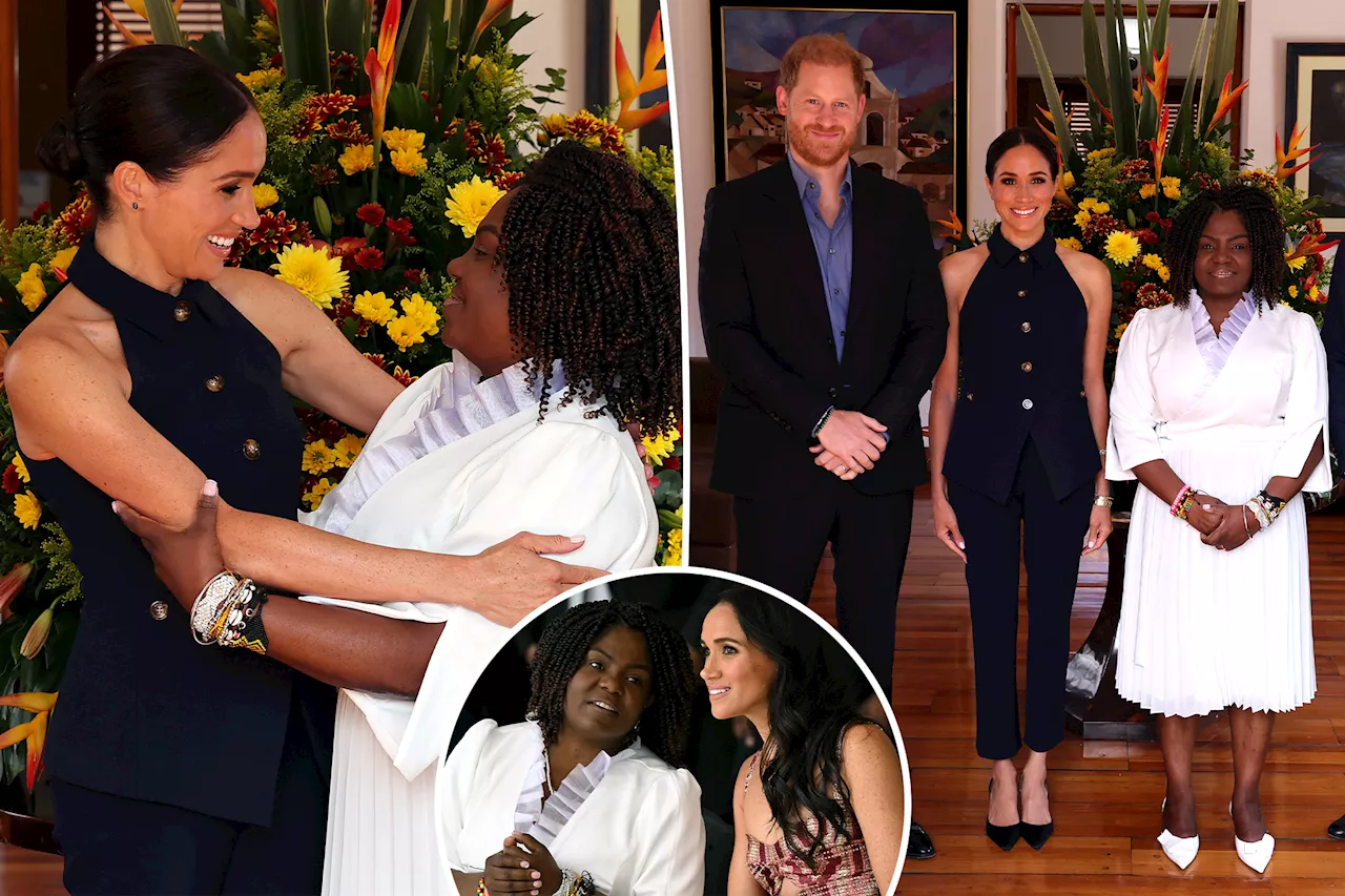 Meghan Markle presents Colombian Vice President with mystery 'personal gift' as she, Harry arrive in Bogotá