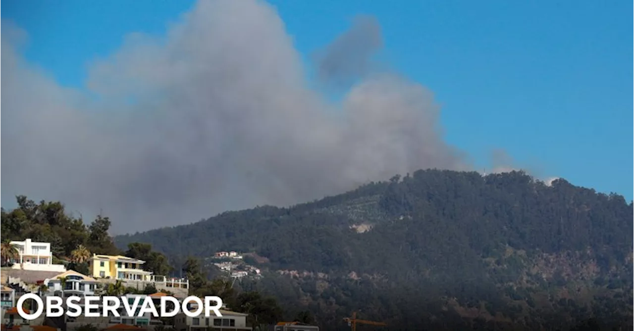 Incêndio: Bombeiros madeirenses combatem chamas na Ribeira Brava e em Câmara de Lobos