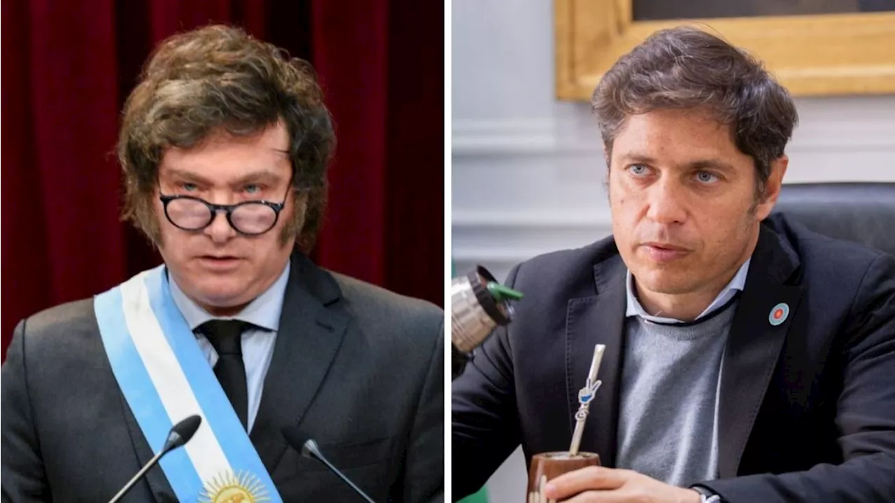 Javier Milei cargó contra Axel Kicillof