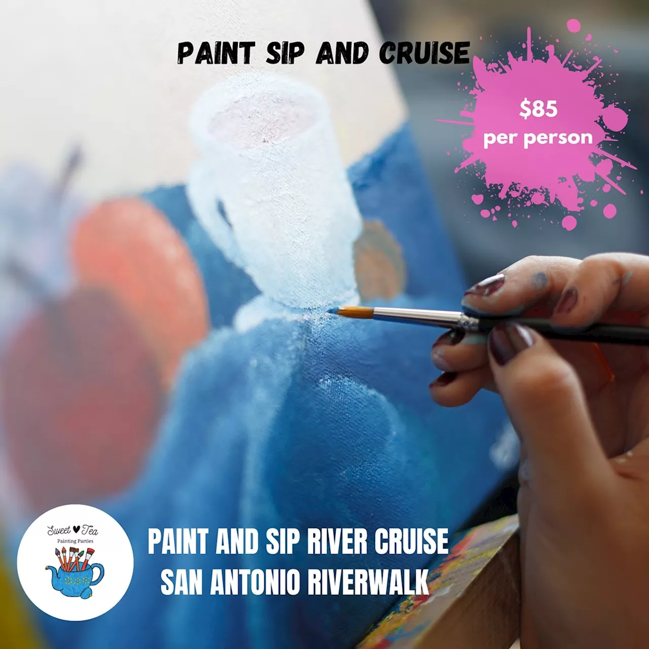 Paint and Sip Boat Cruise on the Riverwalk