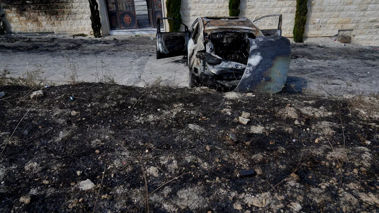 the West Bank village where Israeli settlers burned homes and cars and killed one man