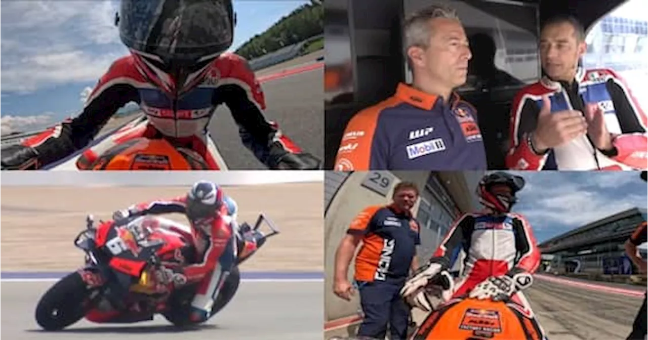 Sanchini pilota MotoGP per un giorno: in pista a Spielberg sulla Ktm. VIDEO