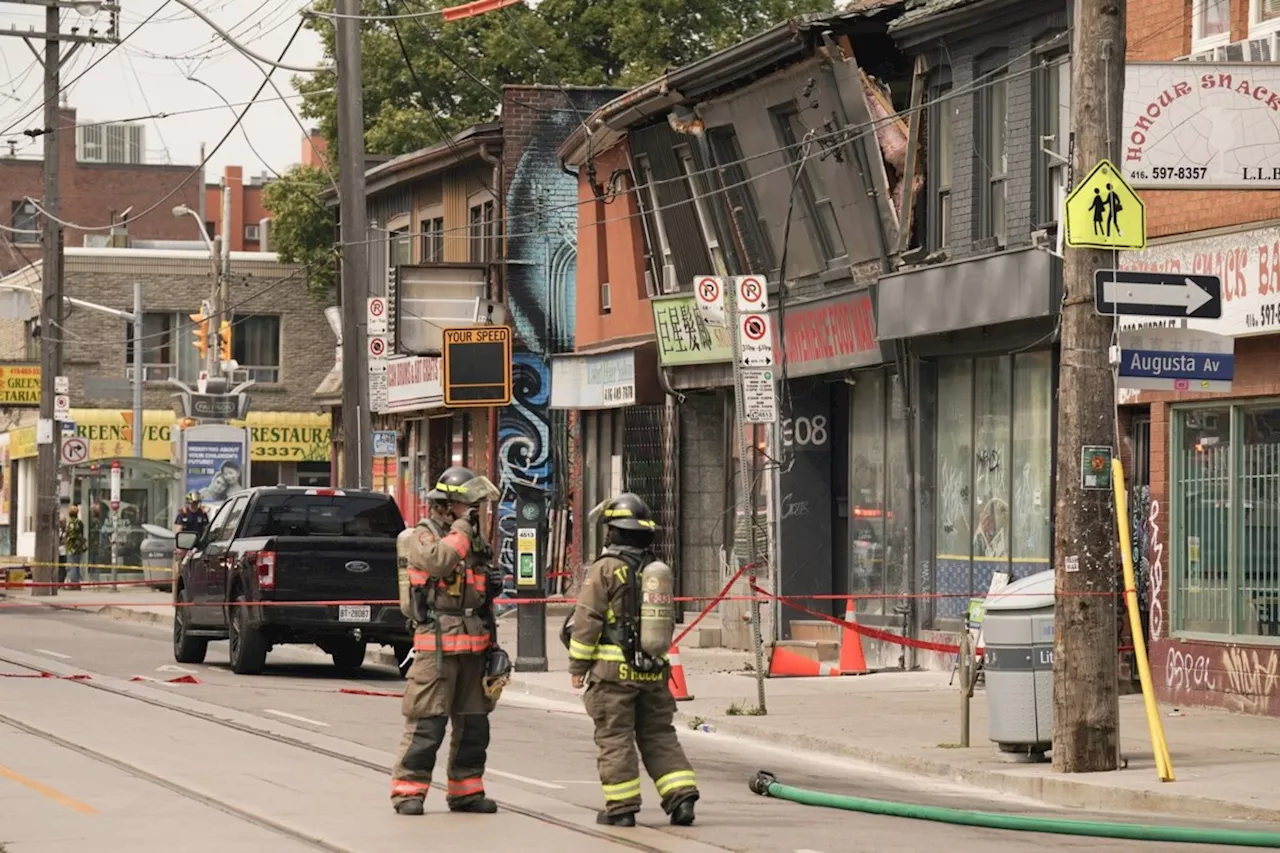 Toronto fire says downtown building evacuated, at risk of collapse