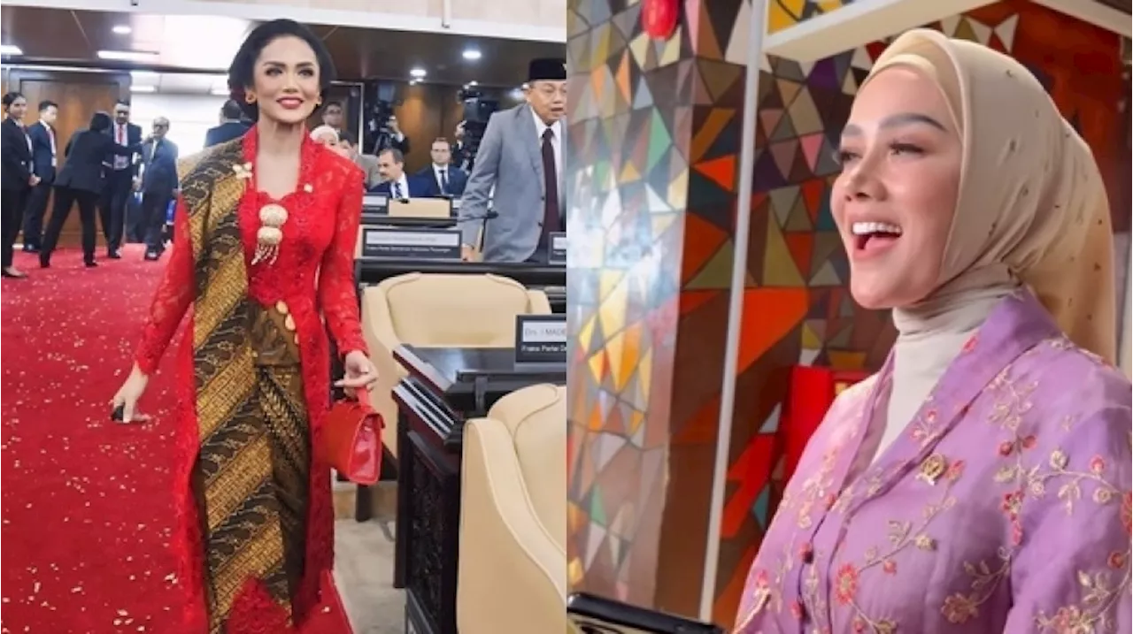 Beda Gaya Kris Dayanti dan Mulan Jameela di Sidang Tahunan MPR RI: Menyala vs Kalem